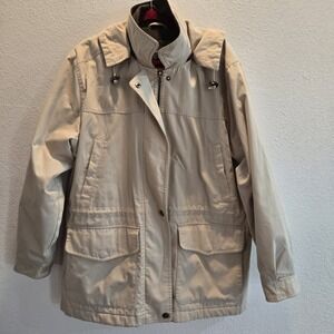 PACIFIC TRAIL Womens Jacket Quality Outdoor Wear Lined Zipper Beige Size Large